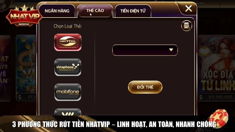 3 phuong thuc rut 3 Phương thức rút tiền Nhatvip tiện lợi nhất
